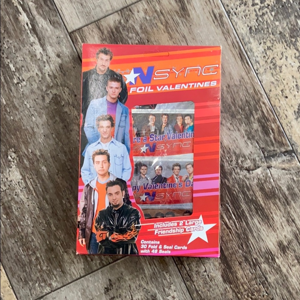 2001 *NSYNC Valentines Card, New in Box
